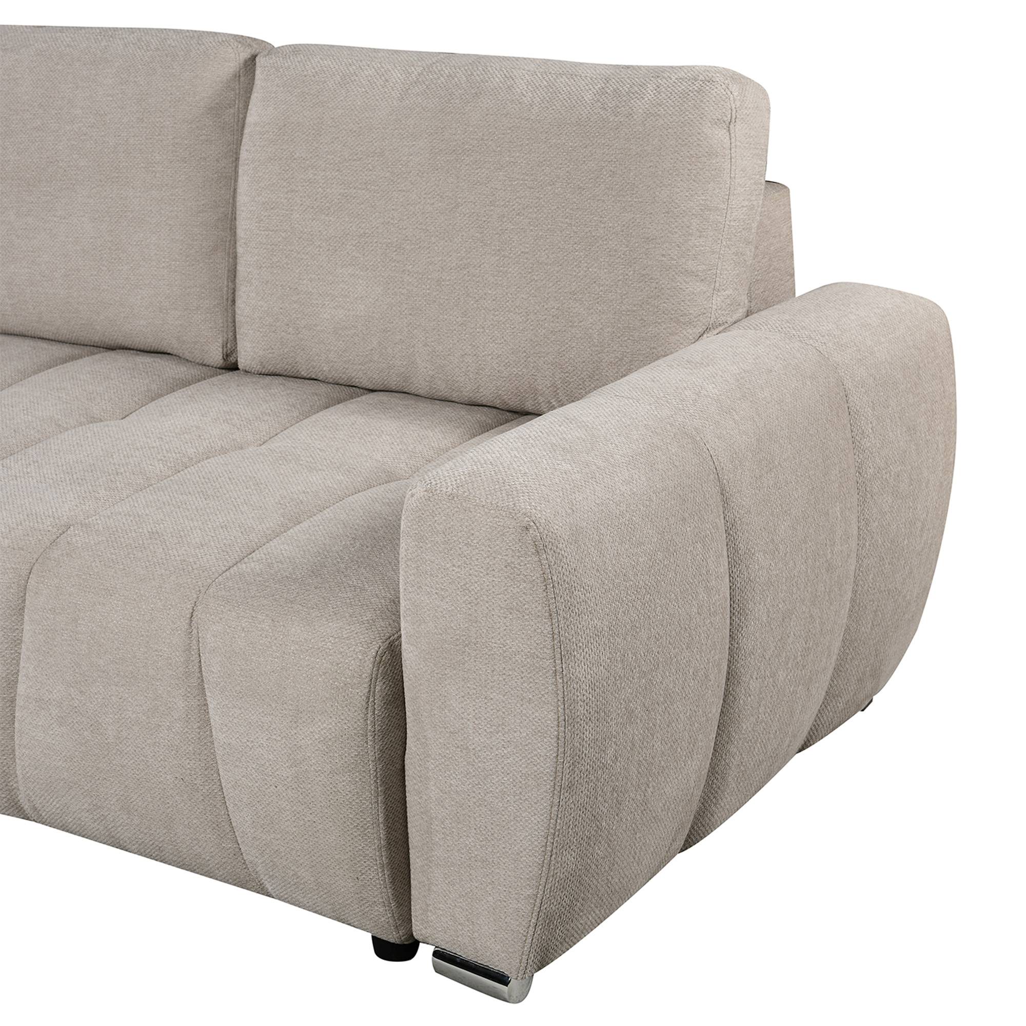 Furniture Online Vienna 3 Seater Pull Out Folding Sofa Bed – Beige - Image 6