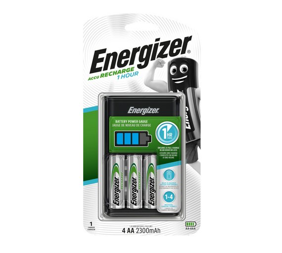 Buy Energizer Battery Charger with 4 x AA 2300 mAh Batteries at Argos ...