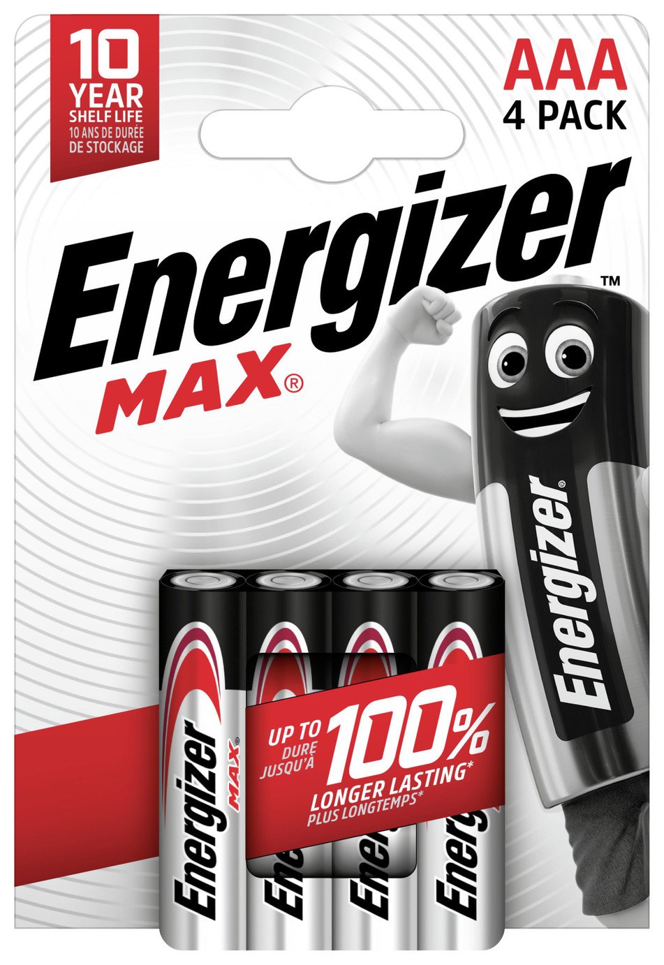 Energizer Max AAA Batteries - Pack of 4