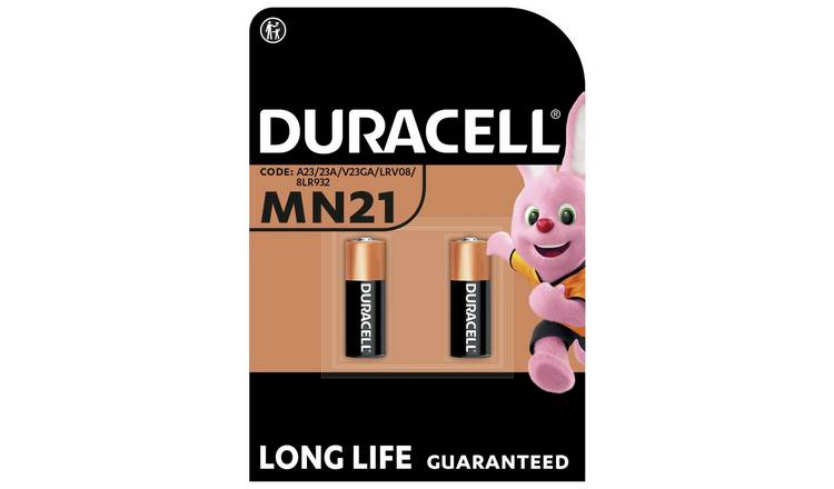 Duracell Alkaline MN21 Battery (A23 / 23A) - Pack of 2