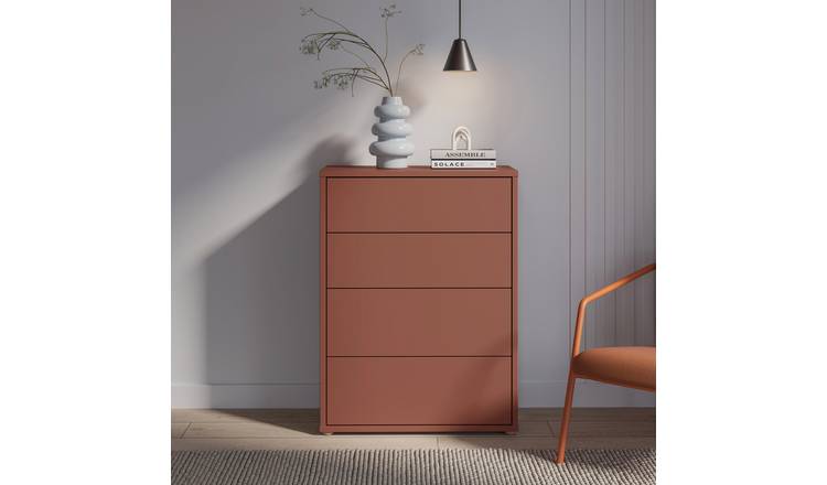 Furniture To Go Alice Springs 4 Drawers Chest - Orange