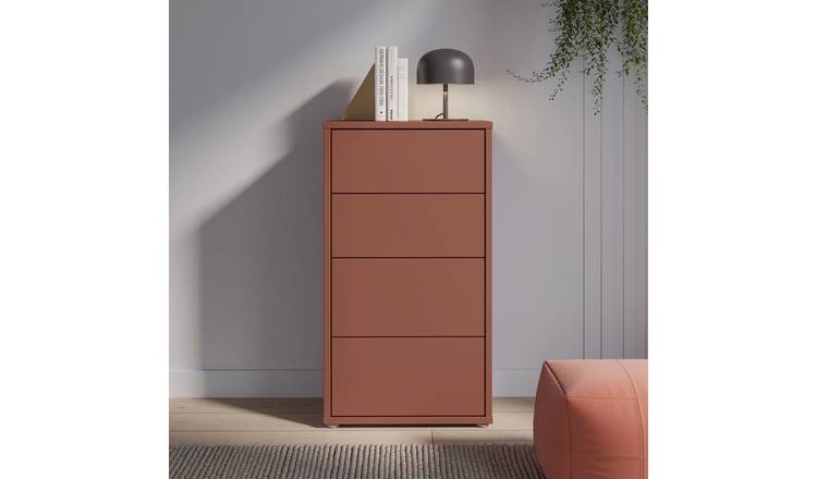 Furniture To Go Alice Springs 4 Drawers Chest - Orange