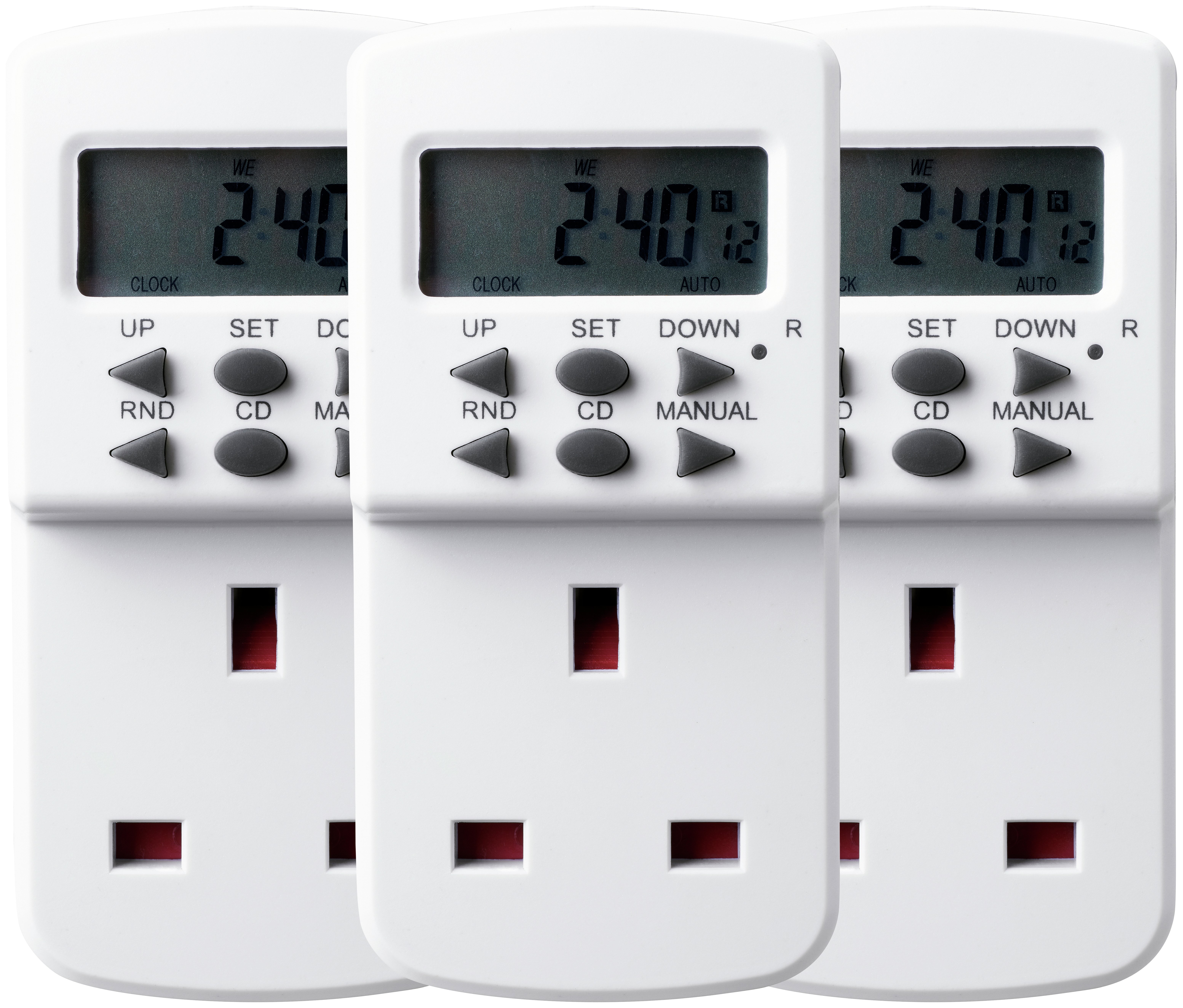 Triple Pack 7-Day Electronic Timers