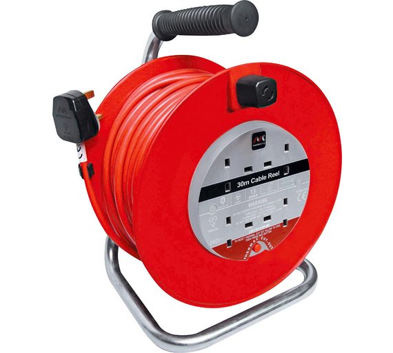 Buy Masterplug 4 Socket Cable Reel - 30m at Argos.co.uk - Your Online ...