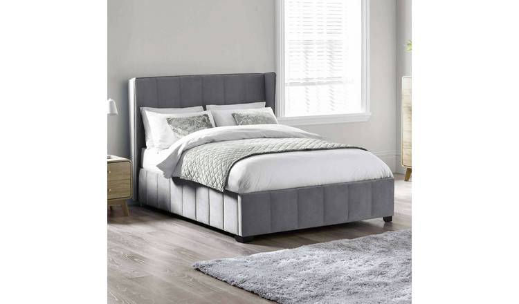 Julian Bowen Katie Double Velvet Bedframe - Grey