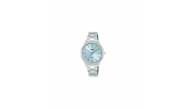 Lorus Ladies Light Blue Dial Silver Stainless Steel Bracelet Watch
