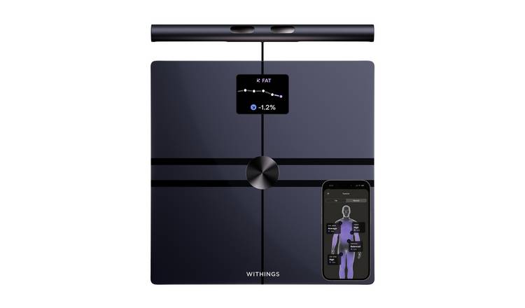 Withings BodyFit Smart Bathroom Scales - Black