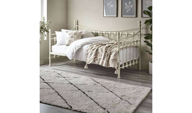 Julian Bowen Versailles Single Day Bed - Stone White