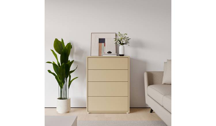 Furniture To Go Alice Springs 4 Drawers Chest - Yellow