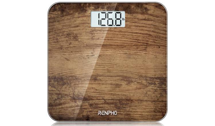 Renpho Core 1S Digital Bathroom Scale - Black and Brown