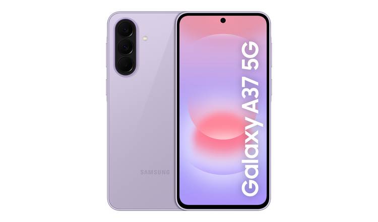 SIM Free Samsung Galaxy A37 5G 128GB AI Mobile Phone - Lavender