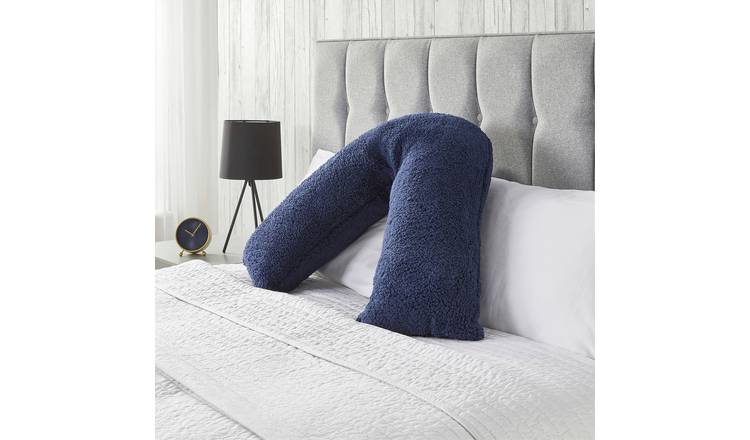 Downland Medium V shape Pillow - Navy
