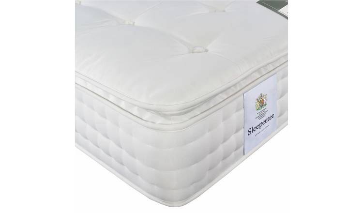 Sleepeezee Natural Wool Collection Crafted Cashmere Mattress - Double