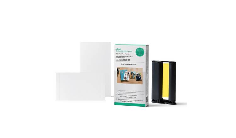 Cricut StickerPix Print + Cut Sticker Sheets, Photo Paper & Ink Cartridge Set