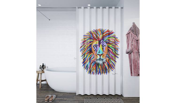 Steven Brown Lewis McZoo Shower Curtain