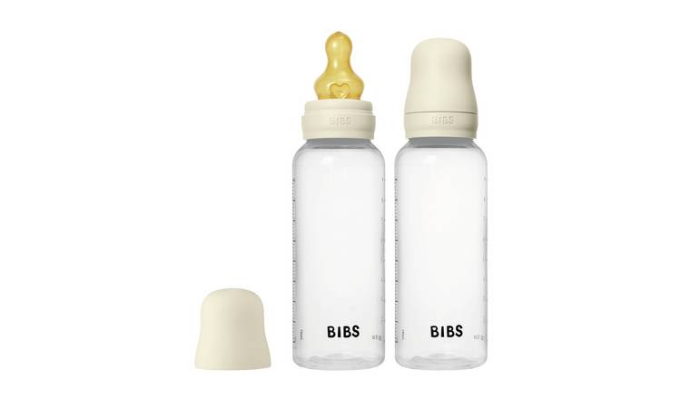 BIBS Latex 270ml Baby Bottles Pack of 2 - Ivory