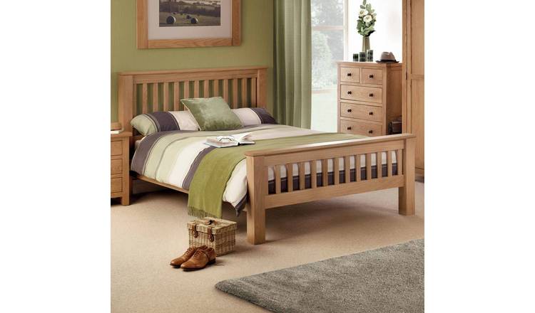 Julian Bowen Amsterdam HFE Kingsize Bedframe - Light Oak