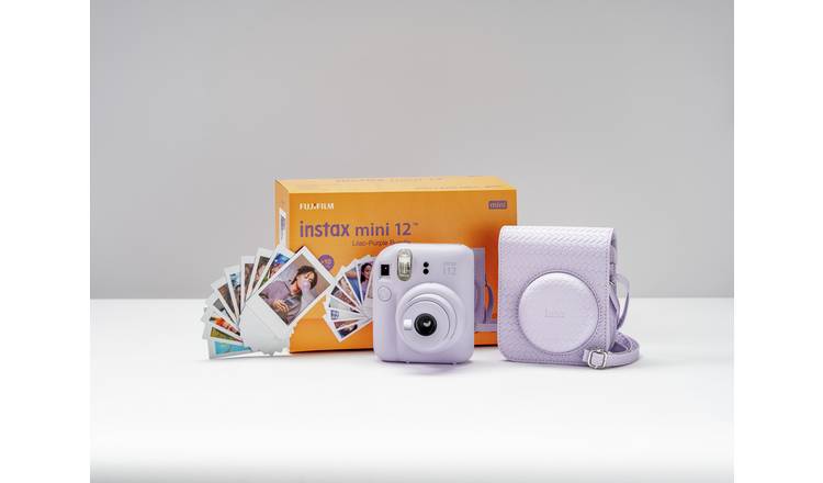 instax Mini 12 Instant Camera Bundle - Lilac Purple