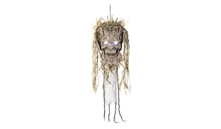 Premier Decorations Prelit Halloween Animated Talking Tree Head Decoration