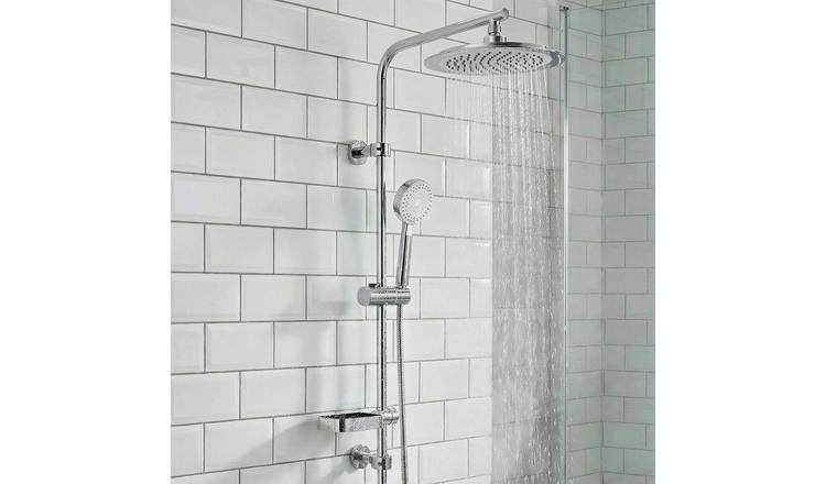 Aqualona Lagoon Spa Shower Column Set - Silver