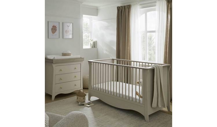 CuddleCo Clara 2 Piece Nursery Furniture Set - Cashmere & Ash