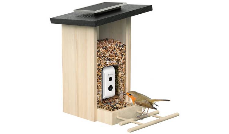 Birdfy Feeder Ebony Lite Smart Bird Feeder with Camera & Solar Panel
