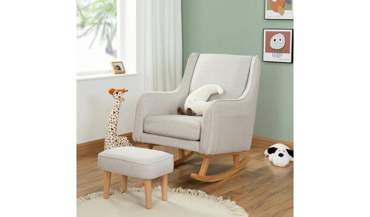 Babymore Ida Nursing Chair With Foot Stool - Cashmere