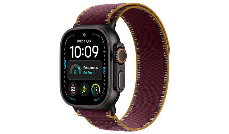 Apple Watch Ultra 4 GPS + Cell 49mm Titanium Burgundy Trail Loop - M/L Pre-Order