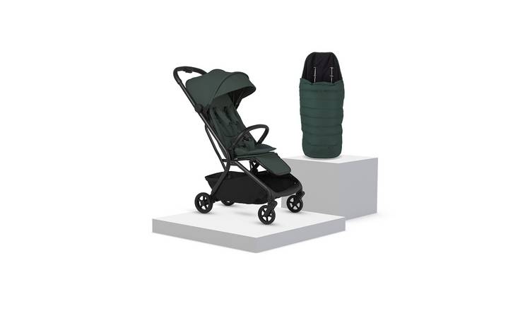 Silver Cross Nia Stroller and Footmuff Bundle - Green