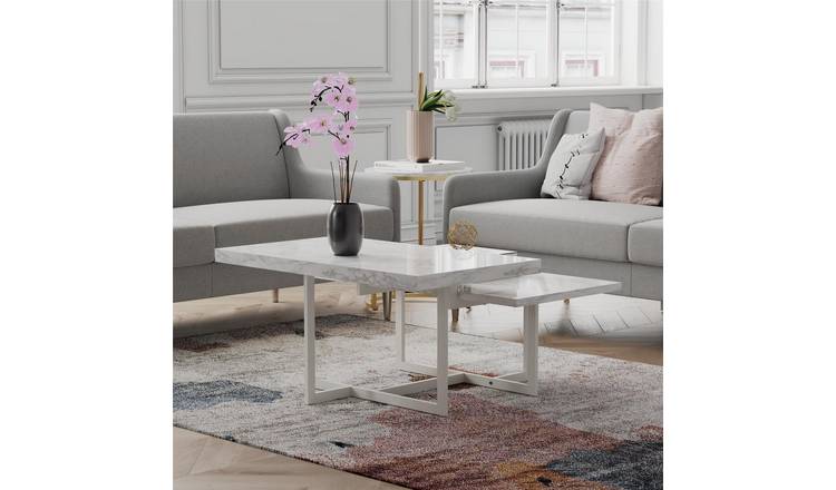 Dorel Brielle Rectangular Coffee Table - White