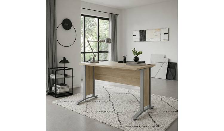 Furniture To Go Prima Desk - Grey and Oak