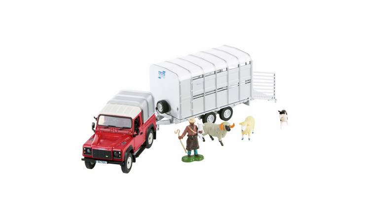 Build Your Farm The Britains Land Rover, Sheep Trailer And Sheep Play Set