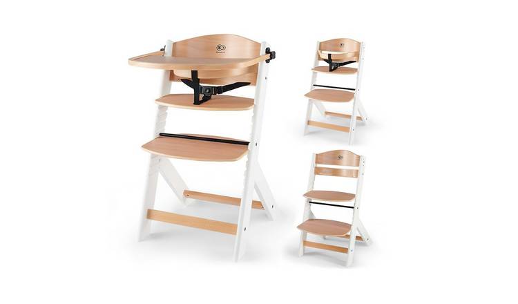 Kinderkraft ENOCK 2-In-1 Toddler Wooden High Chair - Wooden