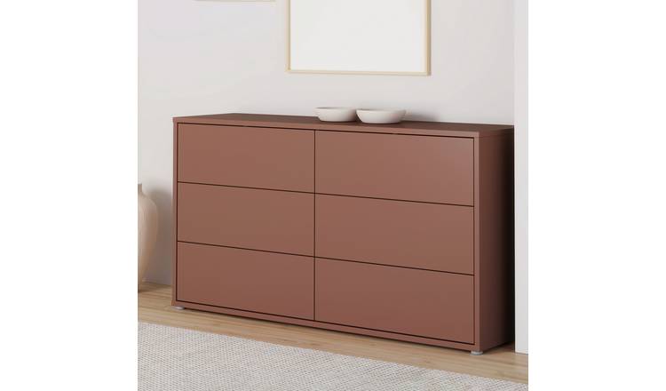 Furniture To Go Alice Springs 6 Drawers Chest - Orange