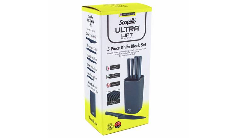 Scoville Ultra Lift 5 Piece Knife Block Set - Dark Blue