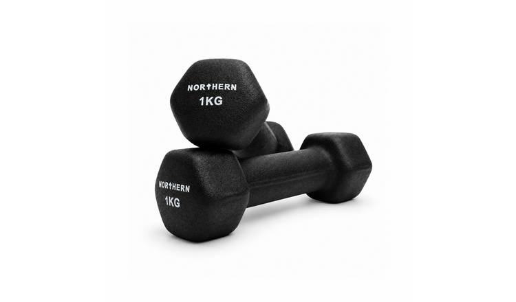 Northern Neoprene Hex Dumbbells - 2 x 1 kg