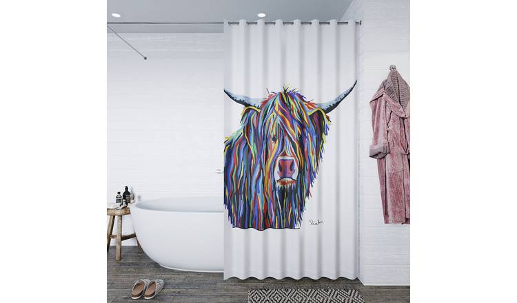 Steven Brown Angus McCoo Shower Curtain