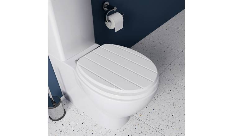 Croydex Flexi Fix Portland Toilet Seat - White