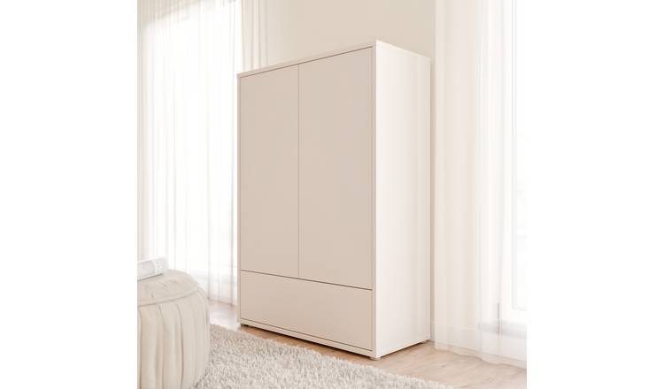Furniture To Go Alice Springs 2 Door 1 Drawer Wardrobe - Beige