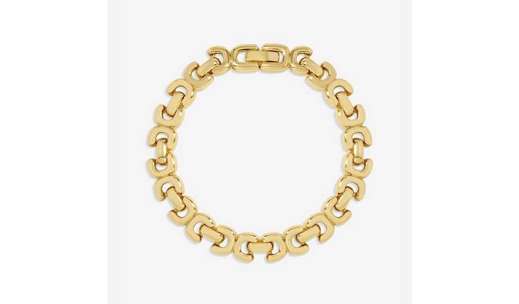 Jon Richard Gold Plated Kiss Link Bracelet