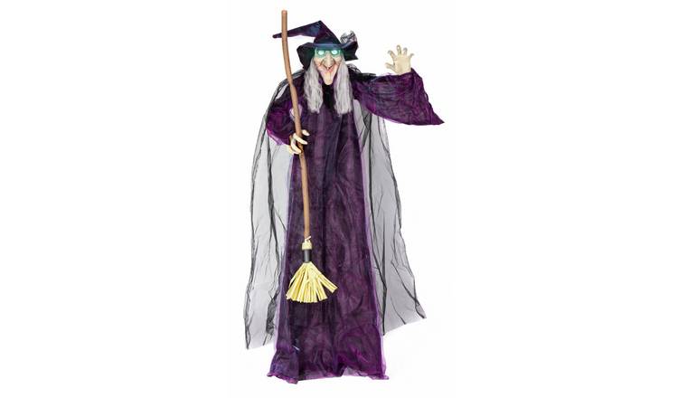 Premier Decorations Prelit Halloween Animated Hanging Witch Decoration