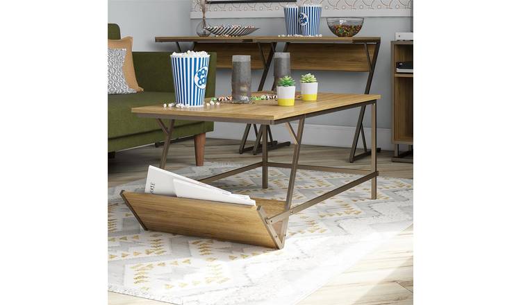 Dorel Regal Rectangular Coffee Table - Walnut