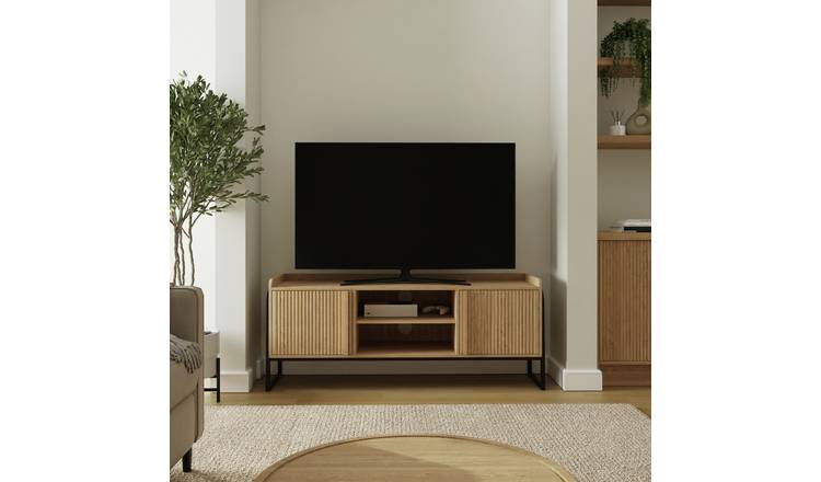 GFW Octavia 2 Door TV Unit - Natural