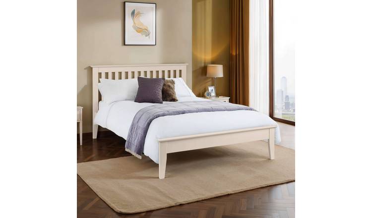 Julian Bowen Salerno Shaker Kingsize Bedframe - Ivory
