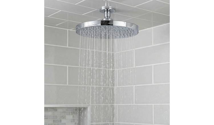 Aqualona Flower Fixed Shower Head - Silver