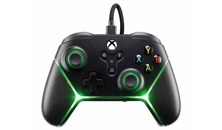Venom Xbox & PC LED Hall Effect Wired Controller - Black