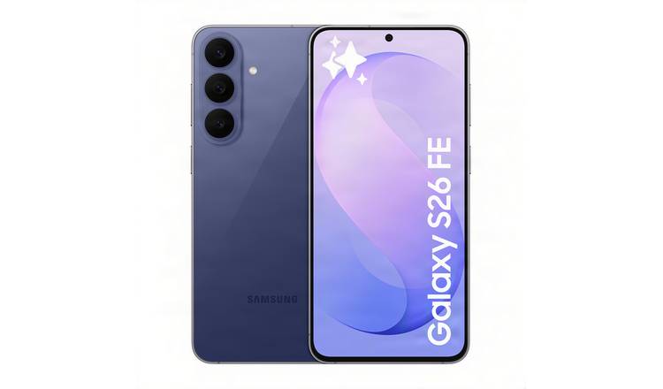 SIM Free Samsung Galaxy S26 FE 5G 256GB AI Mobile Phone - Blueberry