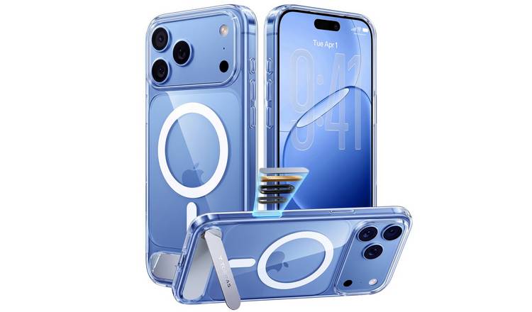 TORRAS Ostand L1 iPhone 18 Pro/17 Pro Phone Case with MagSafe - Clear