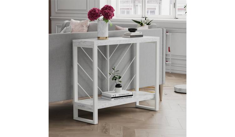 Dorel Brielle Rectangular Console Table - White
