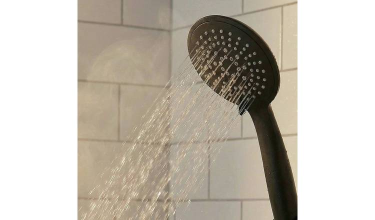 Aqualona Fusion 5 Function Shower Head - Black